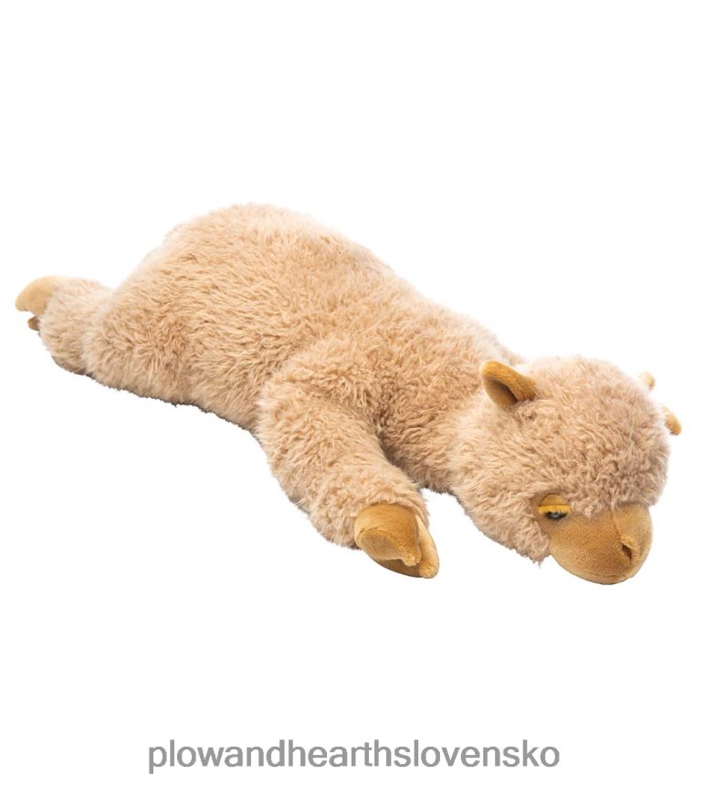 Plow & Hearth allie alpaka plyšový vankúš na zvieracie telo - opálený 6P208P2489 domáce potreby