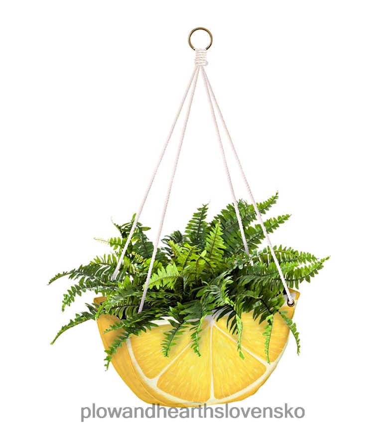 Plow & Hearth Závesné látkové kvetináče na citrusové plody, sada 3 ks 6P208P2439 domáce potreby