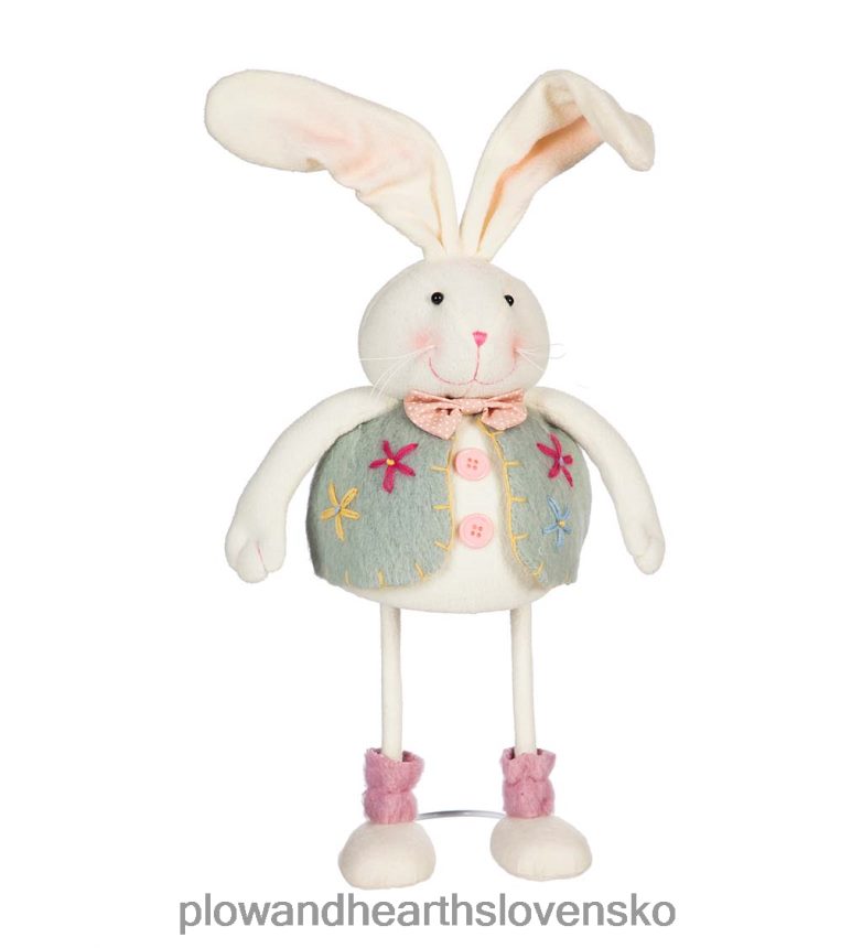 Plow & Hearth bobujúci zajačiky, sada 2 kusov 6P208P2397 domáce potreby