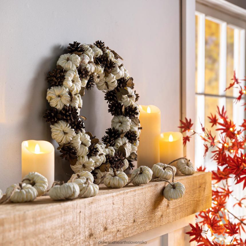 Plow & Hearth girlanda z papierovej tekvice 6P208P2354 domáce potreby