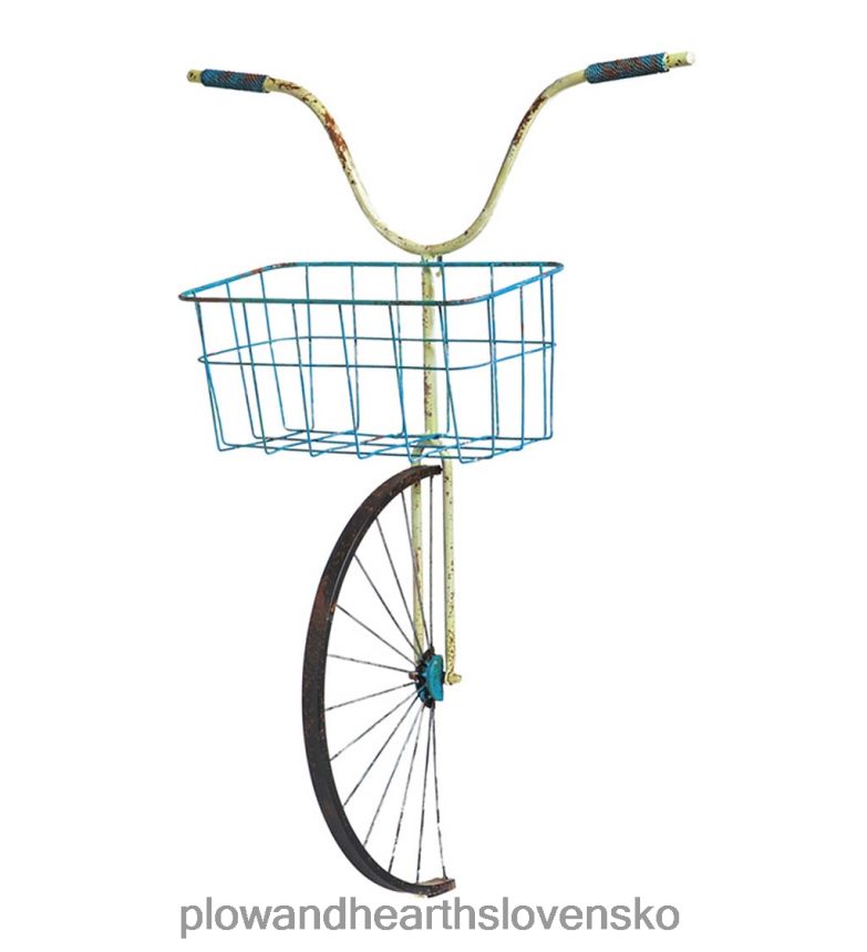 Plow & Hearth kovový košík na bicykel závesný kvetináč 6P208P2475 domáce potreby