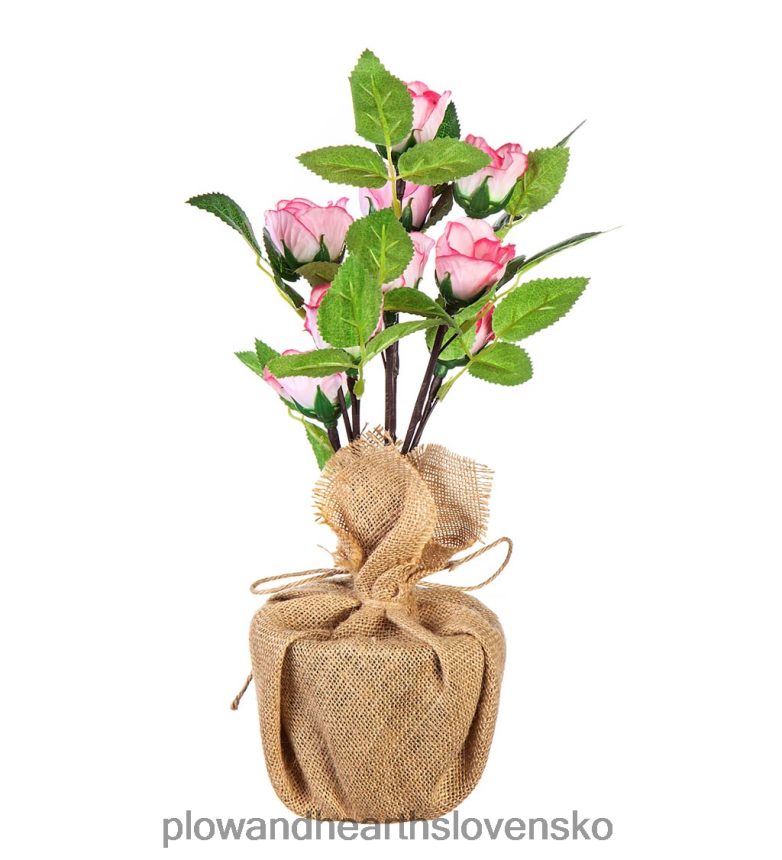 Plow & Hearth osvetlená kytica ruží na stôl 6P208P2408 domáce potreby