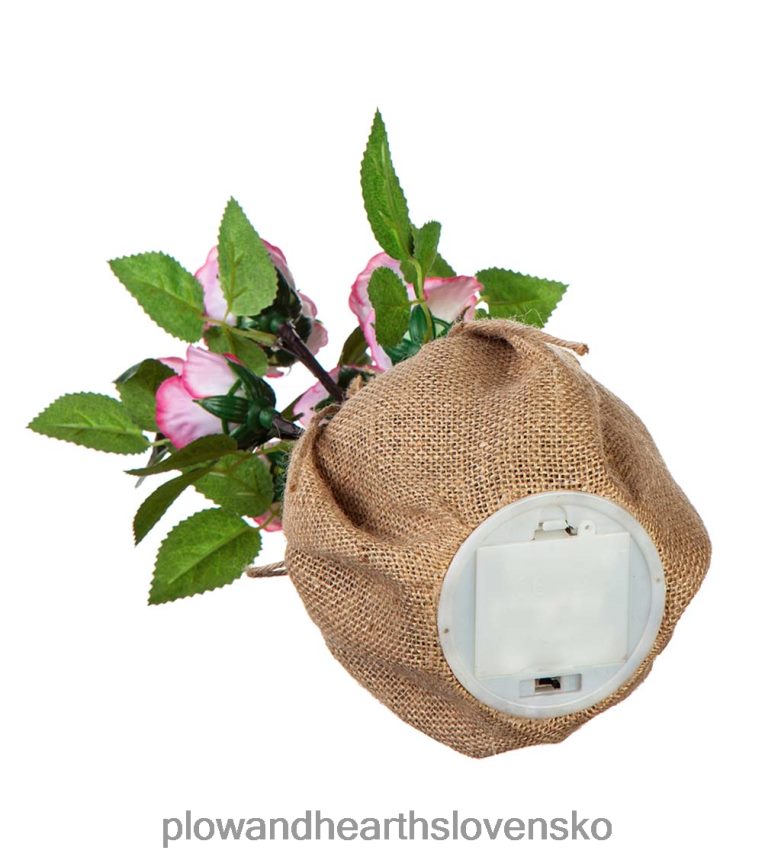 Plow & Hearth osvetlená kytica ruží na stôl 6P208P2408 domáce potreby