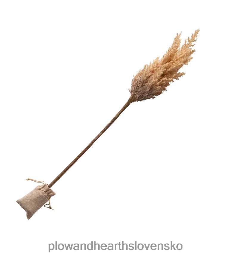 Plow & Hearth osvetlené umelé vetvičky trávy pampy, sada 2 ks - karamel 6P208P2335 domáce potreby