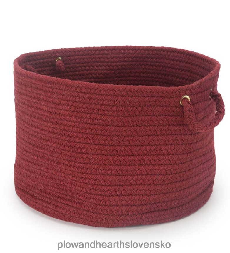 Plow & Hearth pletený polypro roanoke košík s rúčkami - čierny multi 6P208P2487 domáce potreby