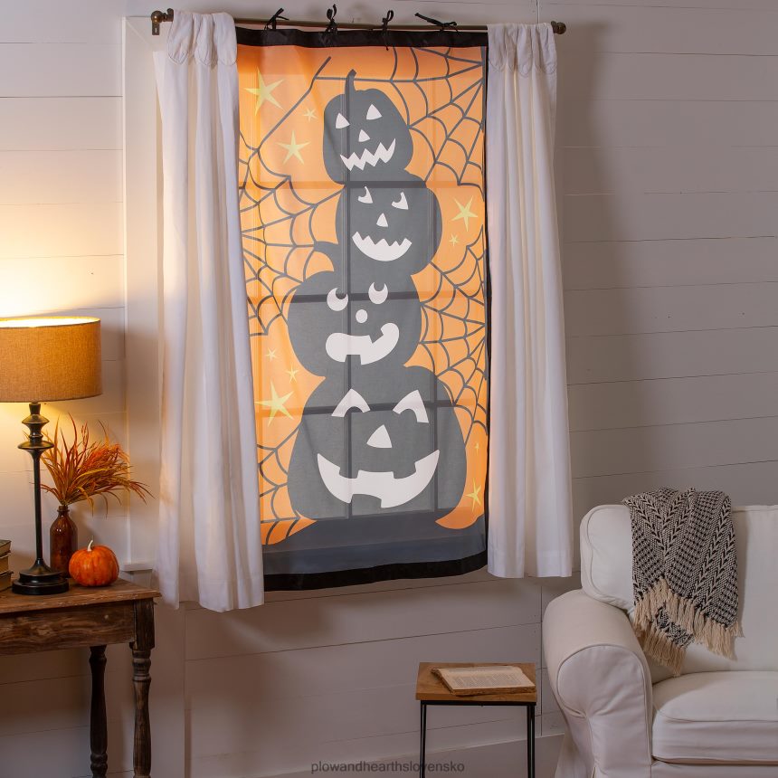 Plow & Hearth scéna s tieňom na halloween - jack o' lantern 6P208P2412 domáce potreby