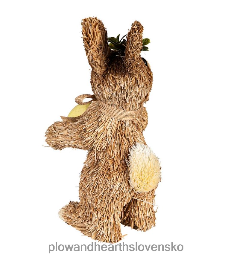 Plow & Hearth slamené veľkonočné zajačiky, sada 2ks 6P208P2390 domáce potreby