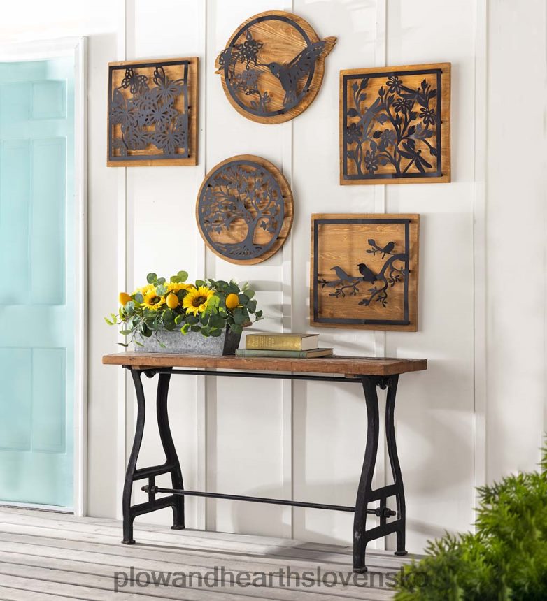 Plow & Hearth umelý kvetinový aranžmán slnečnice, citrónu a eukalyptu v kvetináči 6P208P2426 domáce potreby