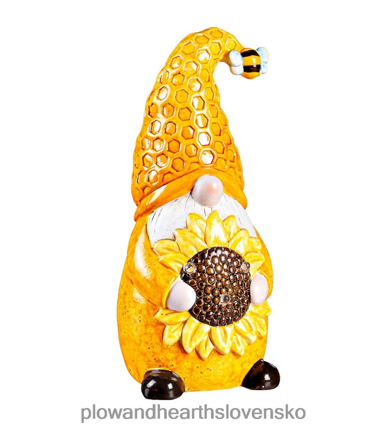 Plow & Hearth zapálený keramický plástový trpaslík 6P208P2383 domáce potreby