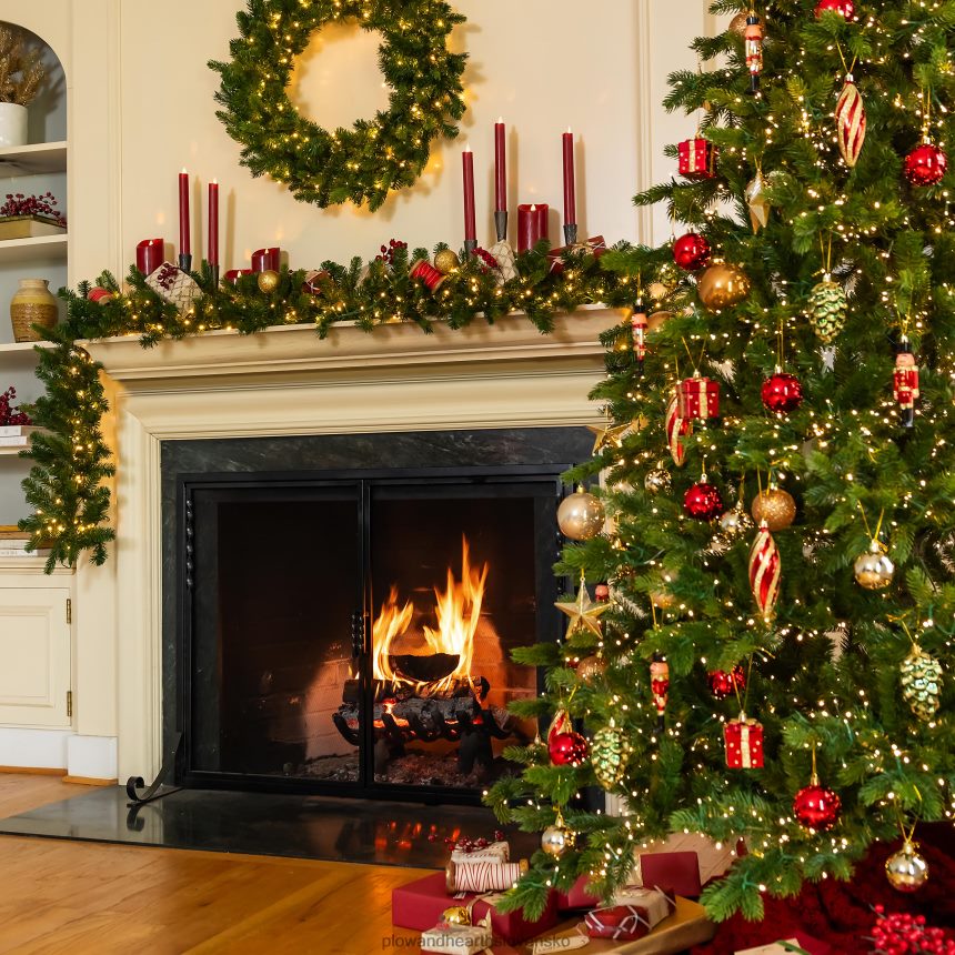 Plow & Hearth zlaté nerozbitné vianočné ozdoby na stromček, 33 ks. 6P208P2328 domáce potreby