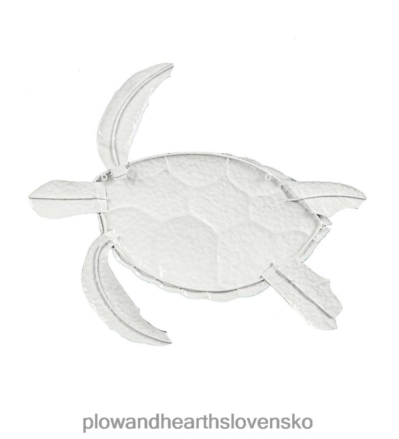 Plow & Hearth nástenné umenie modrej a bielej morskej korytnačky 6P208P2461 domáce potreby