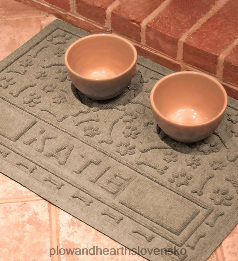 Plow & Hearth personalizovaná podložka pre domáce zvieratá waterhog - zlatá 6P208P2546 domáce potreby