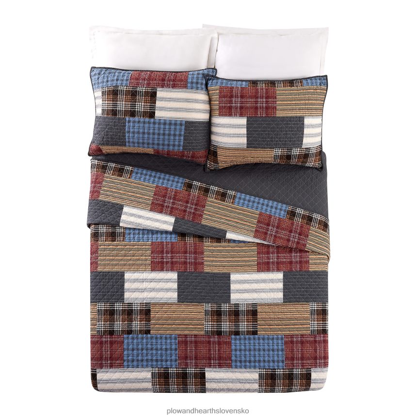 Plow & Hearth prikrývka do kabínky 3-dielna súprava - plná/kráľovná 6P208P2653 domáce potreby
