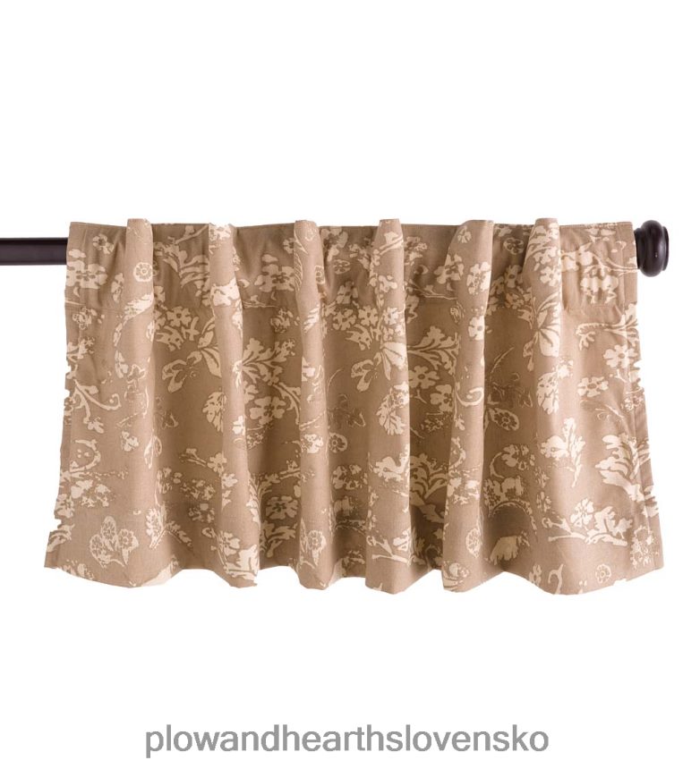 Plow & Hearth kvetinový damaškový vreckový zateplený záclonový drapák, 42