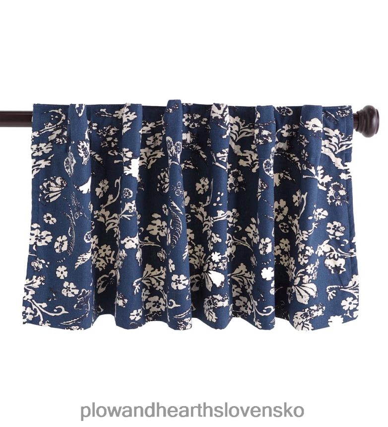 Plow & Hearth kvetinový damaškový vreckový zateplený záclonový drapák, 42