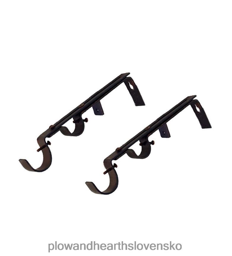 Plow & Hearth dvojtyčové konzoly, pár - espresso 6P208P2637 domáce potreby