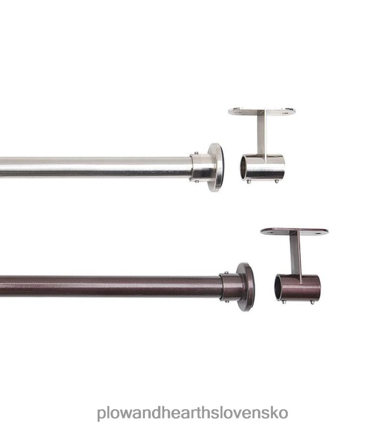 Plow & Hearth nerezová vnútorná alebo vonkajšia napínacia závesová tyč 6P208P2633 domáce potreby