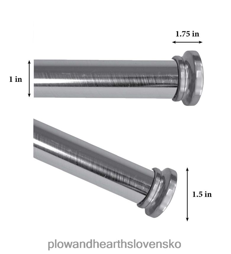 Plow & Hearth sada korónových záclonových tyčí 6P208P2647 domáce potreby