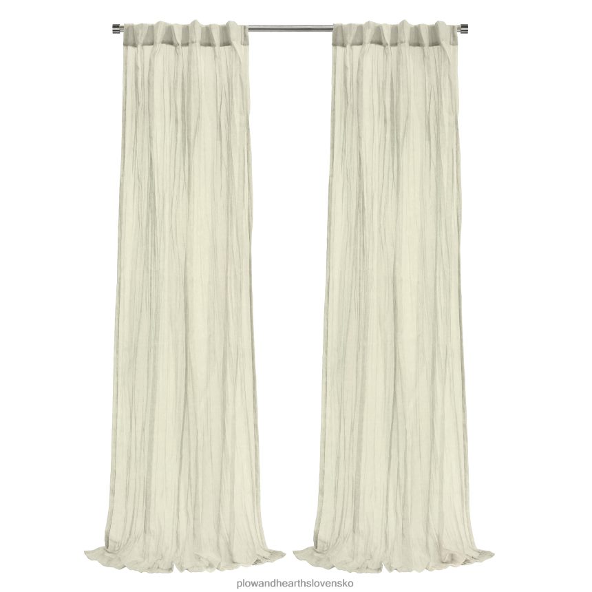 Plow & Hearth Layla zadná záložka/vrecko na prút drvený skladaný priesvitný panel – marhuľa – 52