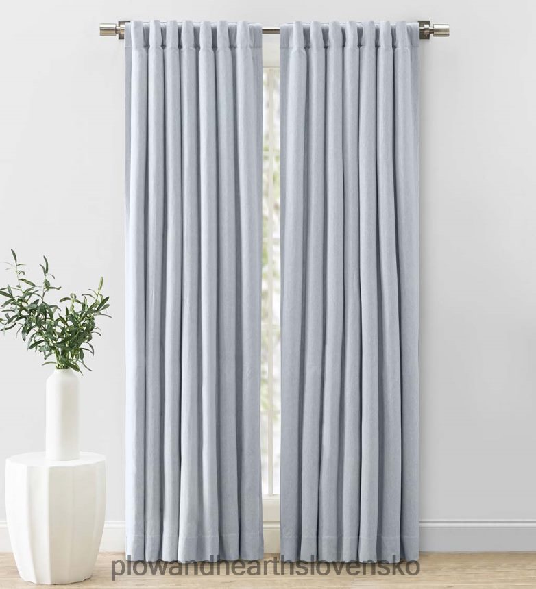 Plow & Hearth bavlnený závesový panel z rybej kosti 6P208P2577 domáce potreby