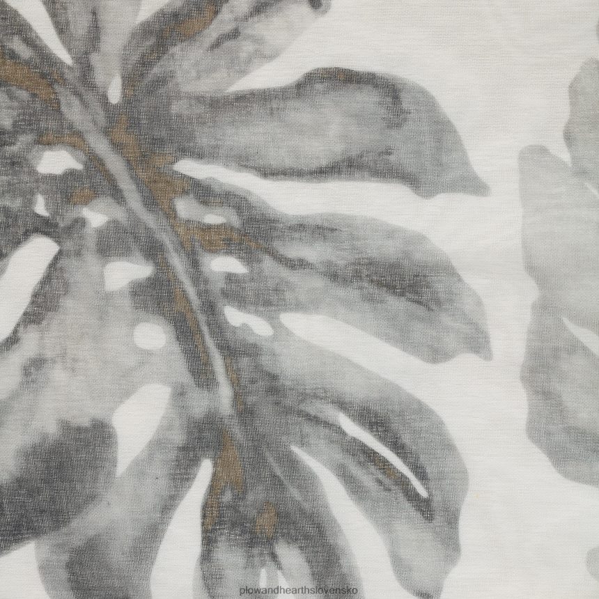 Plow & Hearth ella kvetinový priechodkový vrchný priesvitný panel – tmavohnedý – 52