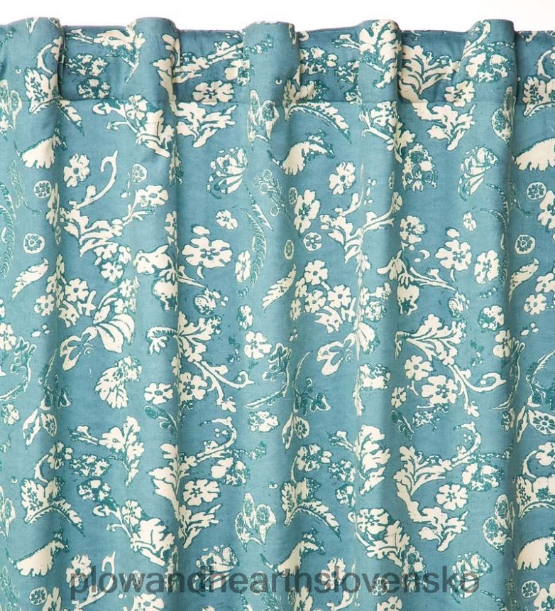 Plow & Hearth kvetinový damaškový podomácky tkaný izolovaný závesový panel 6P208P2576 domáce potreby