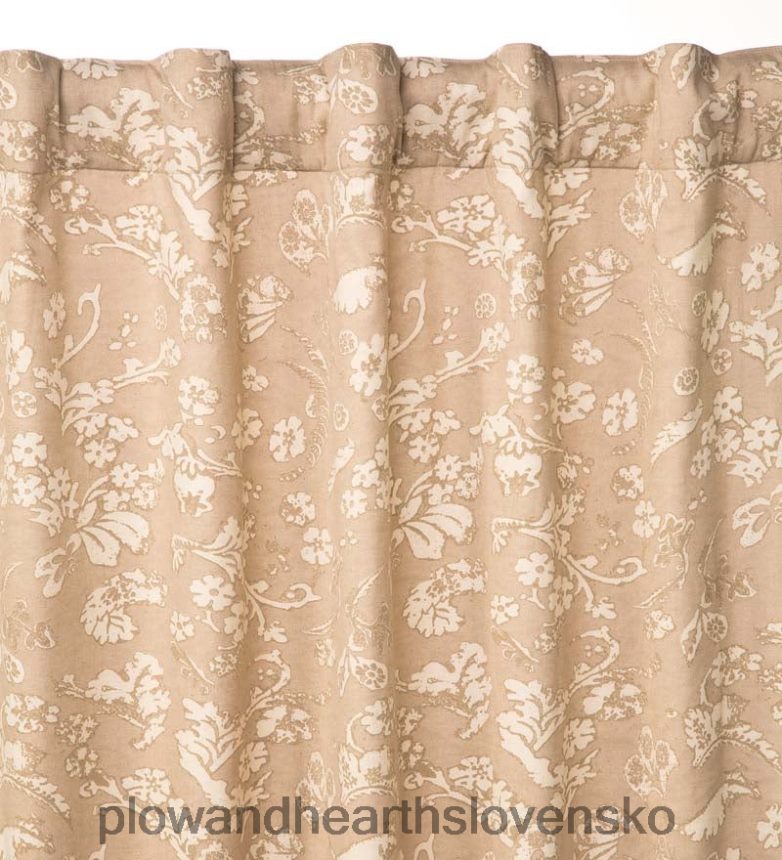 Plow & Hearth kvetinový damaškový podomácky tkaný izolovaný závesový panel 6P208P2576 domáce potreby