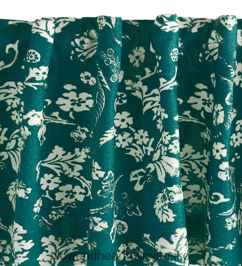 Plow & Hearth kvetinový damaškový podomácky tkaný izolovaný závesový panel 6P208P2576 domáce potreby