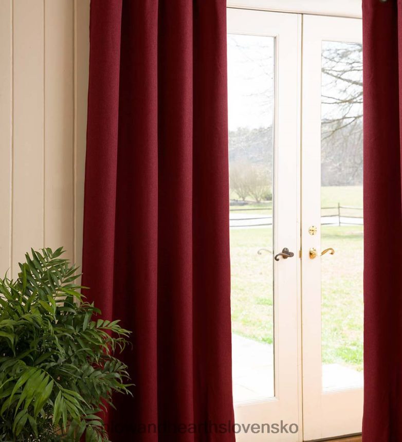 Plow & Hearth madison dvojitý zatemňovací zadný panel na terasu s prútikom, 106