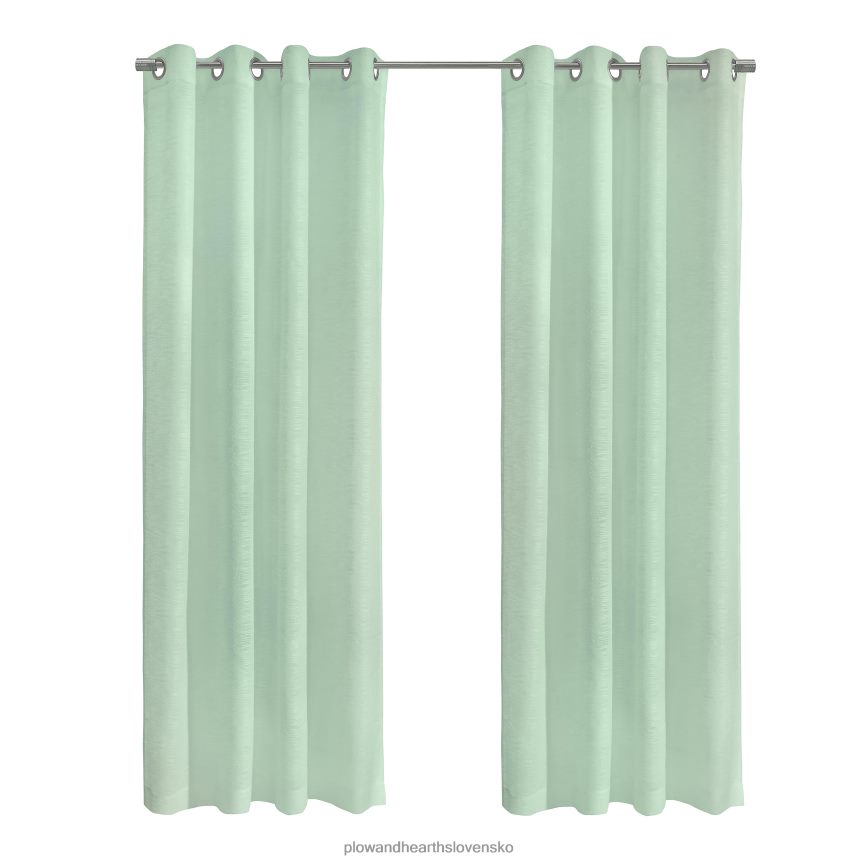 Plow & Hearth šmirgľový priesvitný vrchný závesový panel – svetlosivý – 52