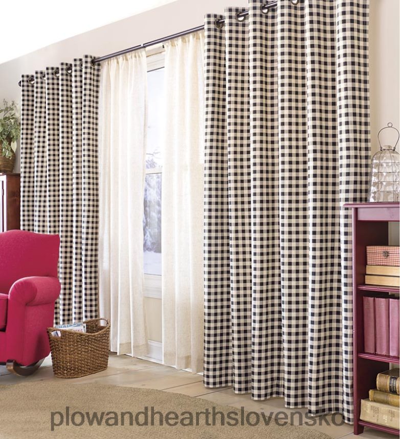 Plow & Hearth páry tepelných, energeticky účinných izolačných závesov s priechodkou a vrchom 6P208P2555 domáce potreby