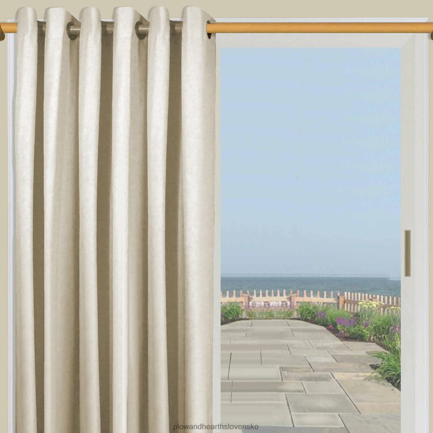 Plow & Hearth podomácky vyrobený dvojitý široký priechodkový horný terasový panel s tyčou, 84 