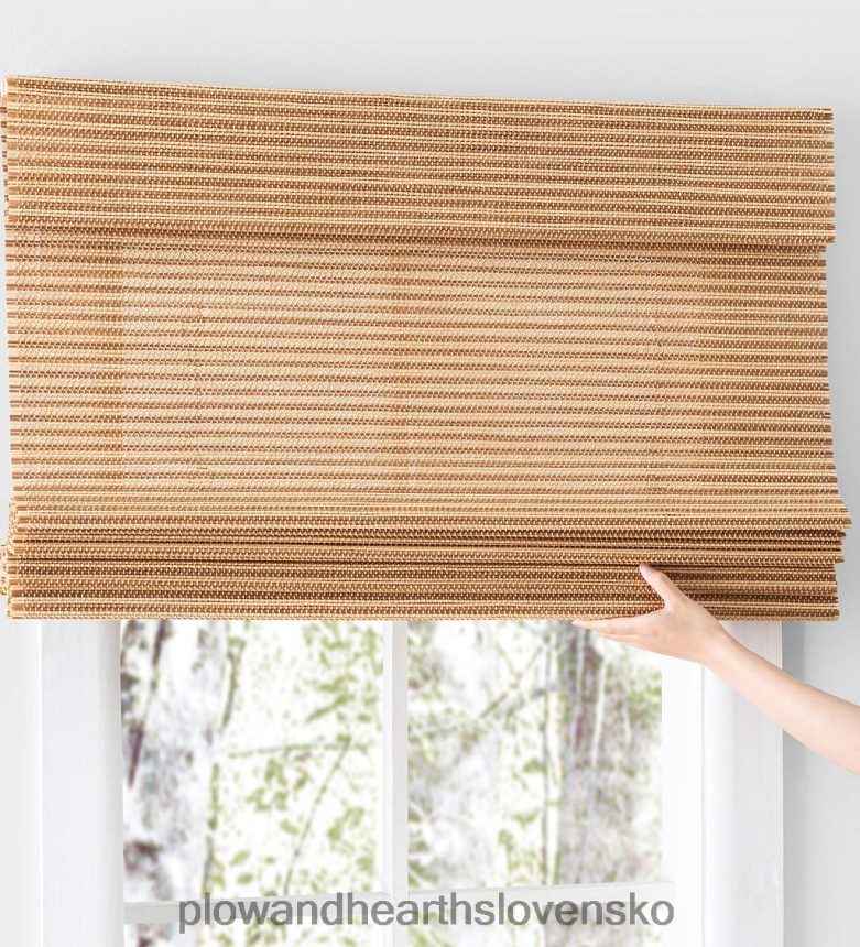 Plow & Hearth rímske bambusové okenné tienidlo capri 6P208P2589 domáce potreby