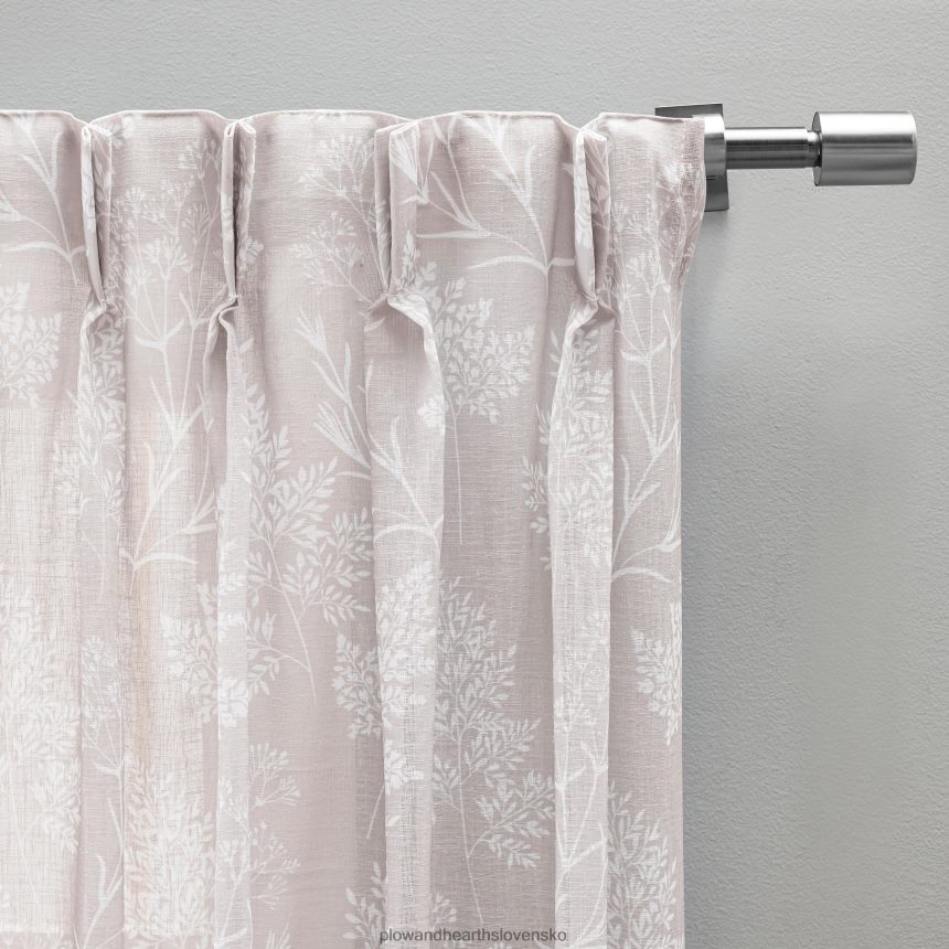 Plow & Hearth wildflower štipka plisované závesy na chrbte 6P208P2572 domáce potreby