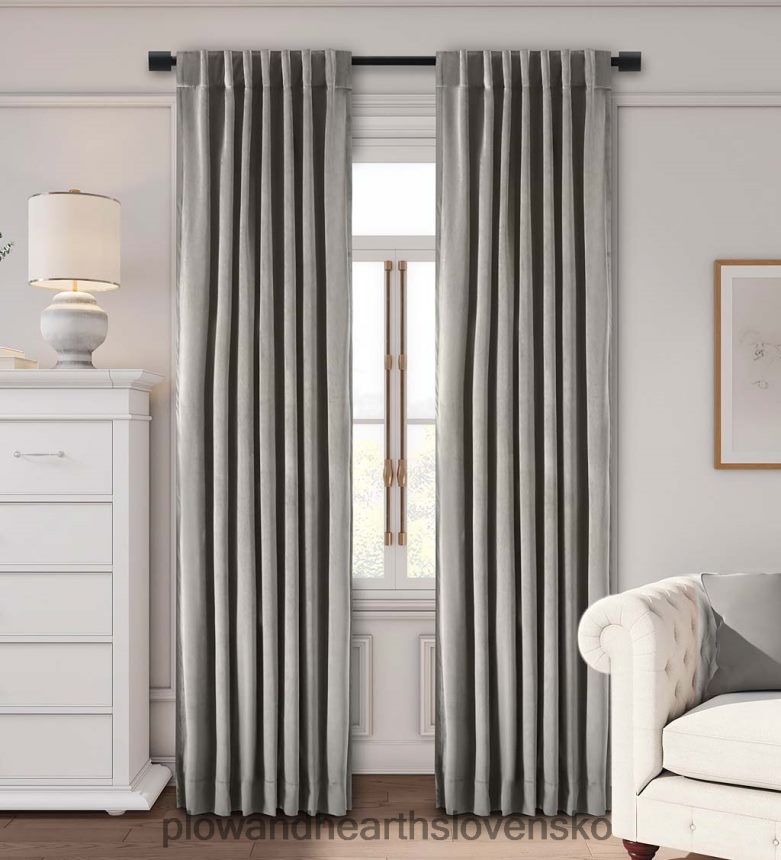 Plow & Hearth zamatové závesy 6P208P2605 domáce potreby