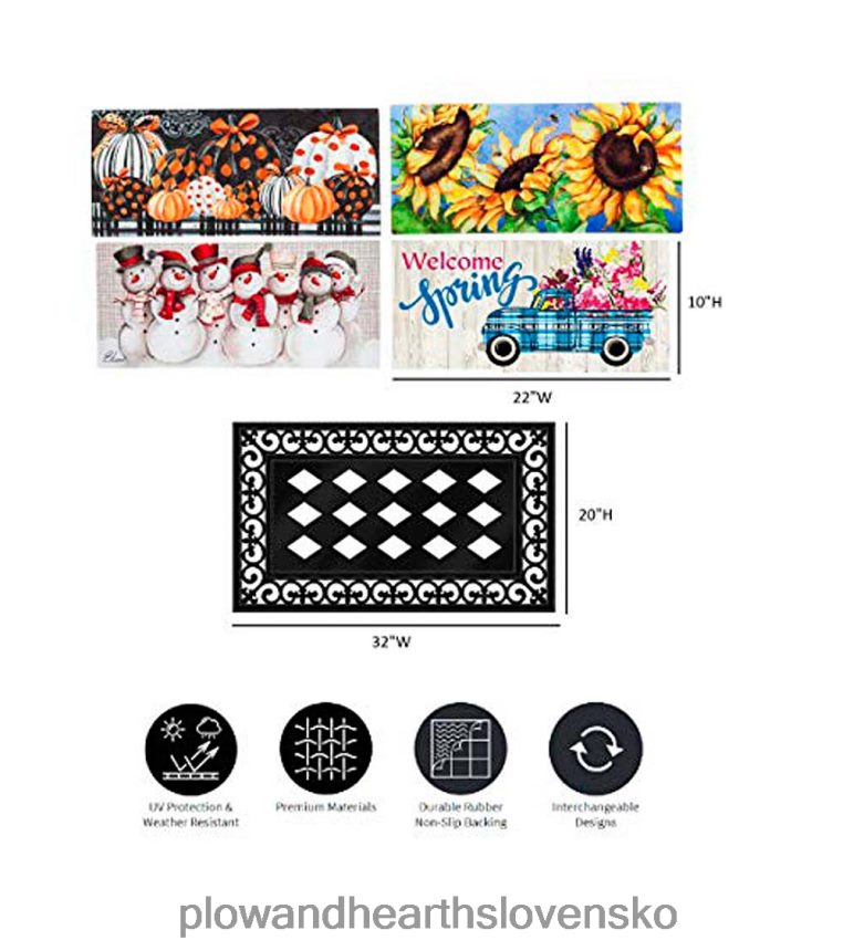 Plow & Hearth Súprava štvorsezónnych podložiek sassafras 6P208P1742 domáce potreby