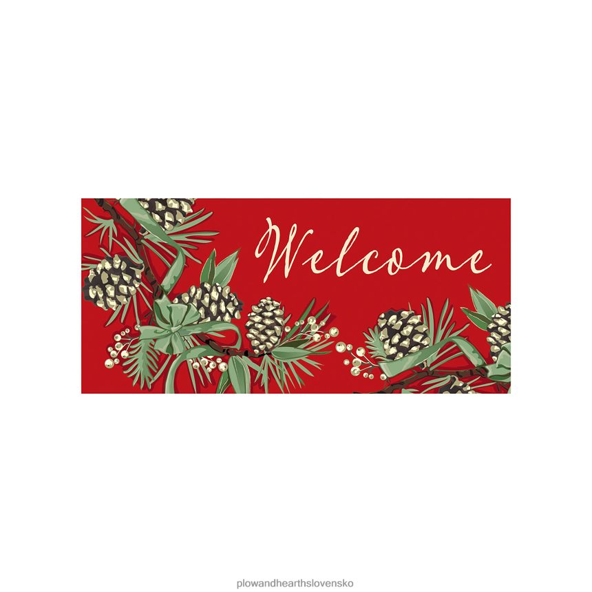 Plow & Hearth borovica vitajte sassafras vypínač mat 6P208P1719 domáce potreby