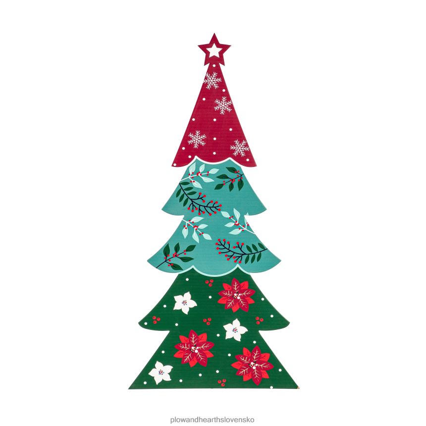 Plow & Hearth drevené severské dovolenkové stromy, sada 3 ks 6P208P1718 domáce potreby