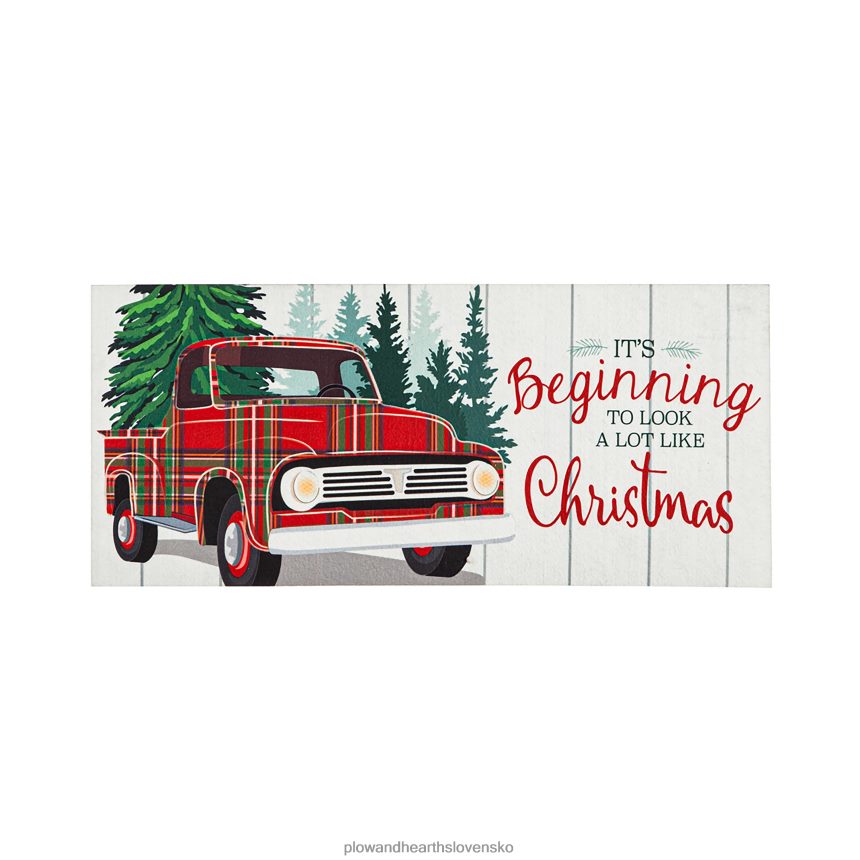 Plow & Hearth kockovaný kamión sassafras switch mat 6P208P1736 domáce potreby