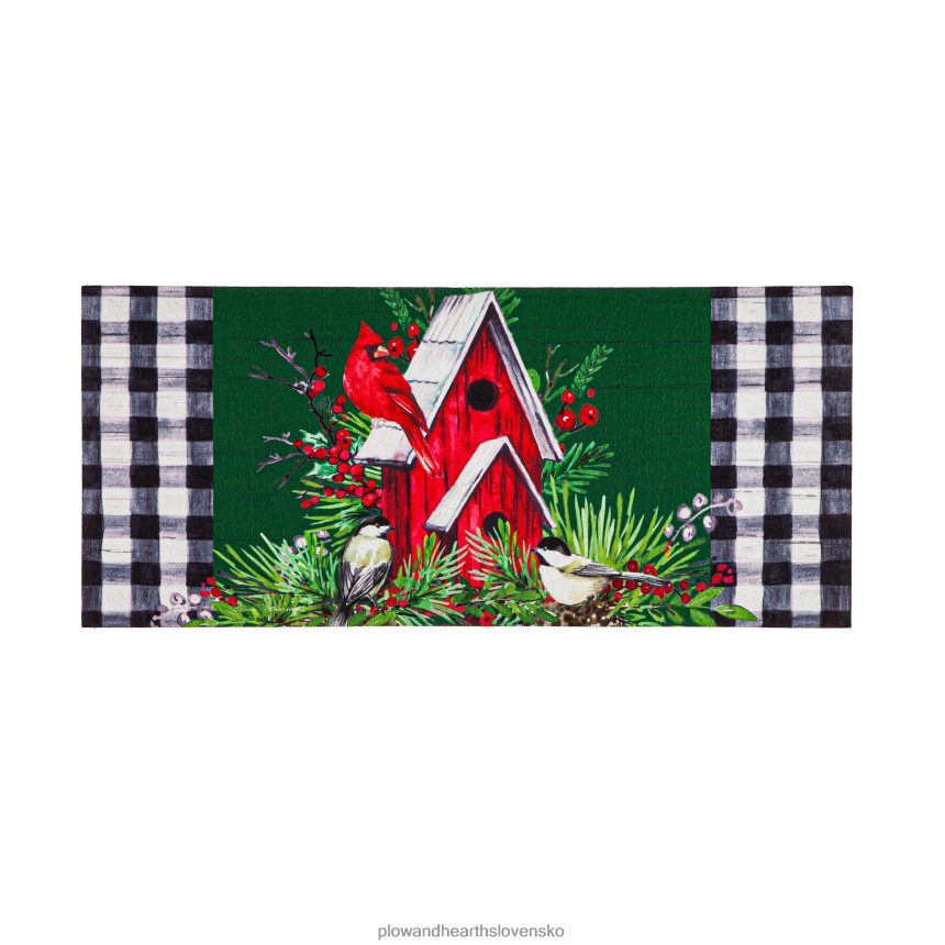 Plow & Hearth kockovaný kardinál dom sassafras vypínač mat 6P208P1734 domáce potreby