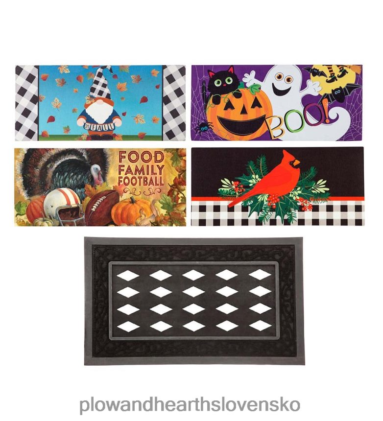 Plow & Hearth náladová súprava jesenných a prázdninových podložiek sassafras 6P208P1737 domáce potreby