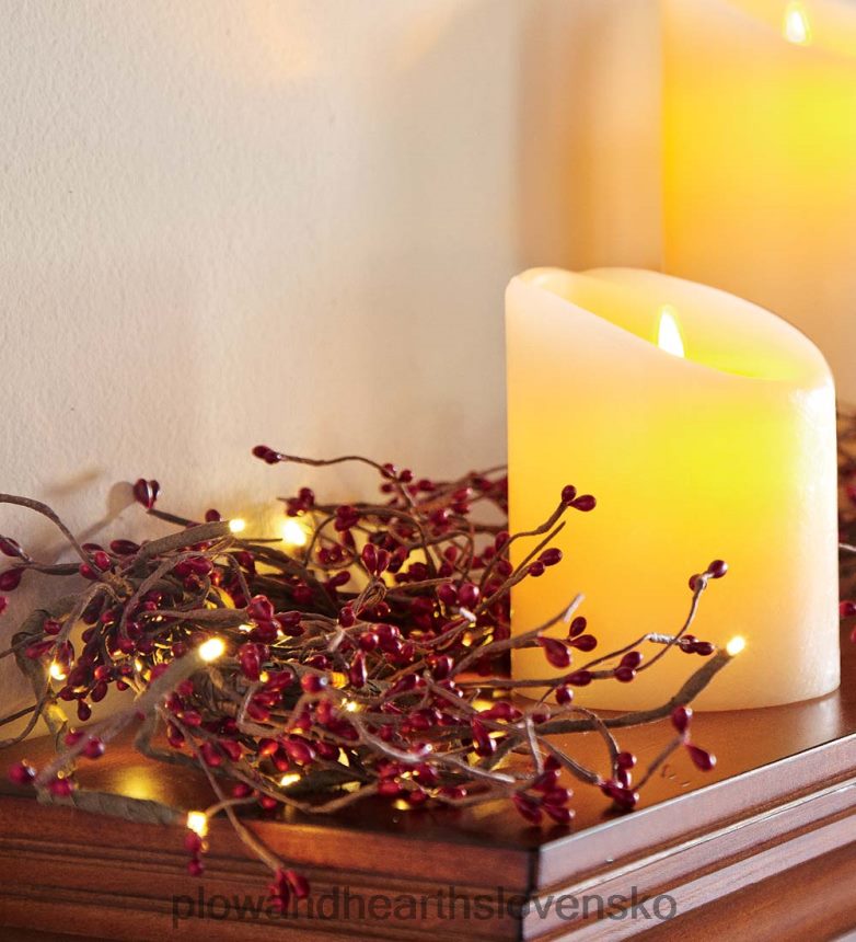 Plow & Hearth Svietiaca prázdninová girlanda na batérie - biela 6P208P1694 domáce potreby