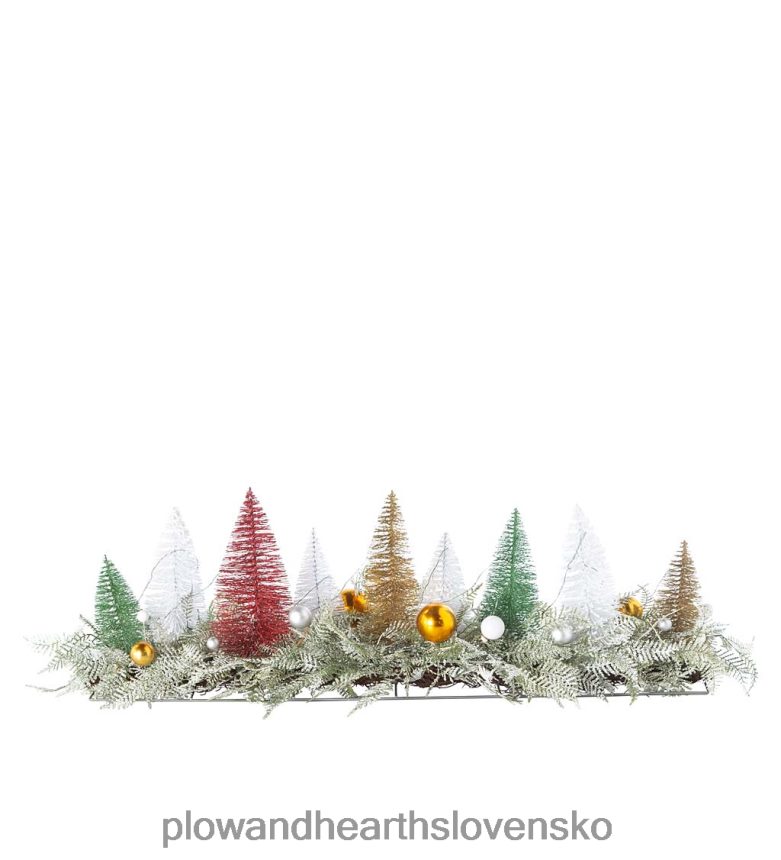 Plow & Hearth osvetlené centrum dovolenky so stromami z fliaš 6P208P1706 domáce potreby