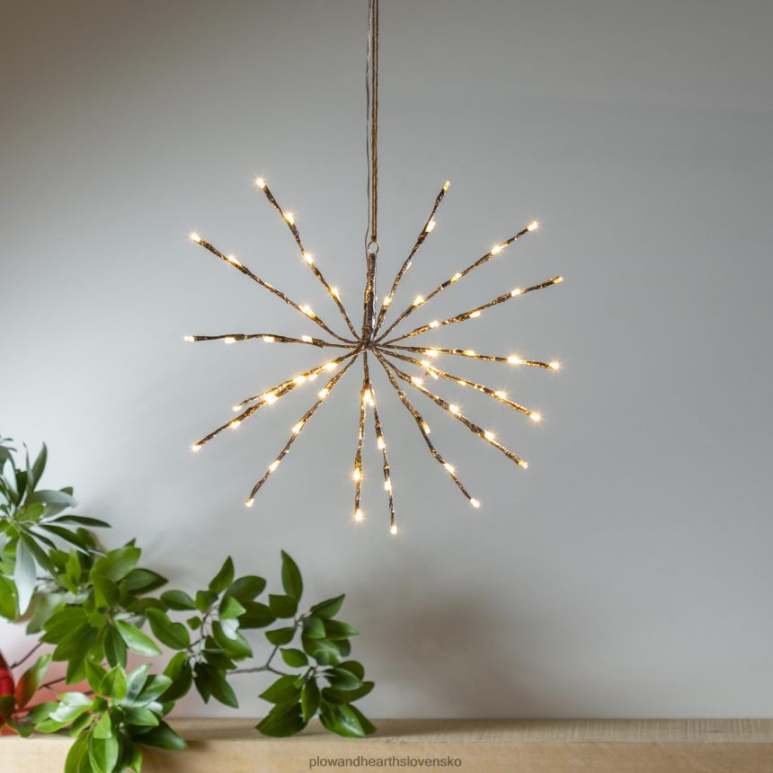 Plow & Hearth vnútorné/vonkajšie osvetlené hviezdice 6P208P1684 domáce potreby