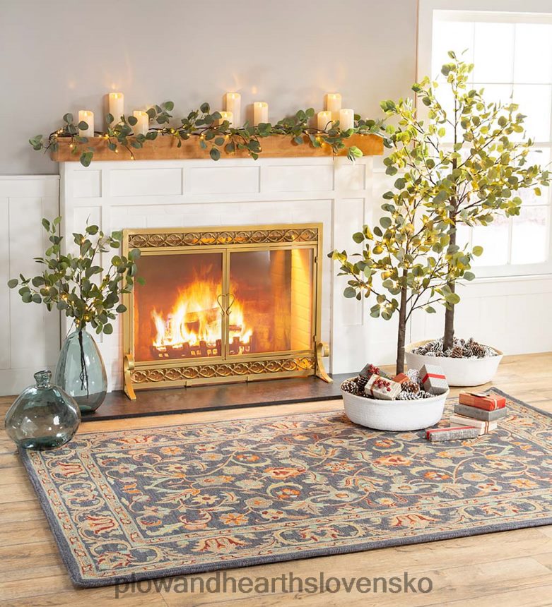 Plow & Hearth vnútorné/vonkajšie elektricky osvetlené eukalypty 6P208P1679 domáce potreby