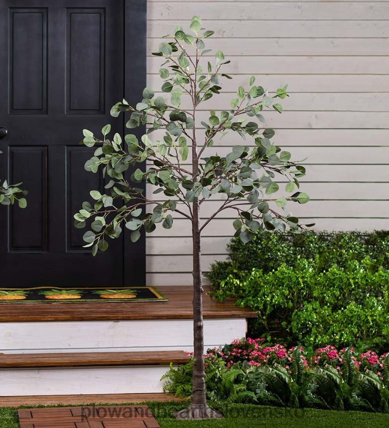 Plow & Hearth vnútorné/vonkajšie elektricky osvetlené eukalypty 6P208P1679 domáce potreby