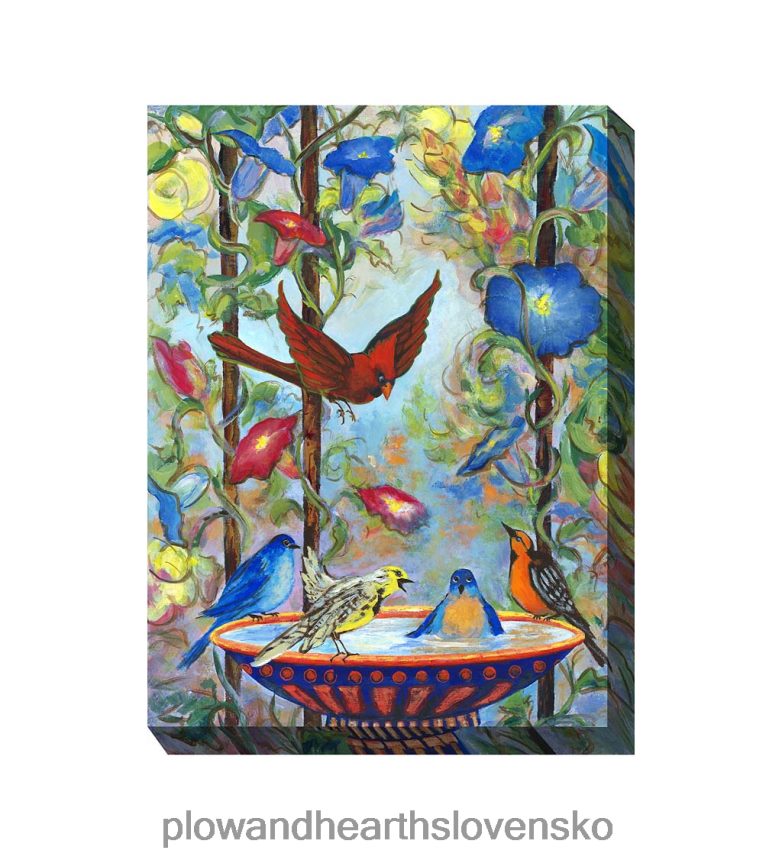 Plow & Hearth bazénová párty vnútorná/vonkajšia plátno na stenu umenie 6P208P1555 domáce potreby