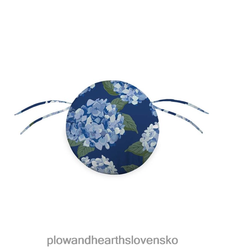 Plow & Hearth klasický okrúhly podsedák na stoličku s viazaním, 16