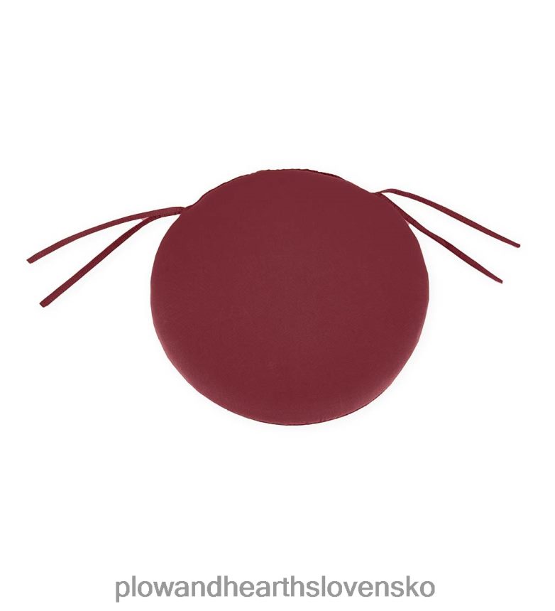 Plow & Hearth klasický okrúhly podsedák na stoličku s viazaním, 16