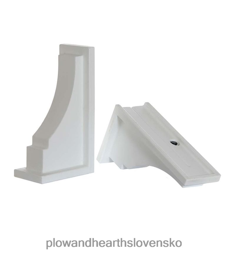 Plow & Hearth lexington okenné konzolové konzoly, sada 2 ks - biela 6P208P1591 domáce potreby